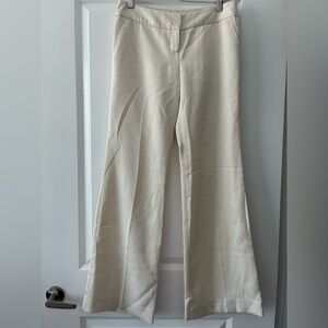 The Limited Size 4 The Drew Cream Herringbone Dress Pants